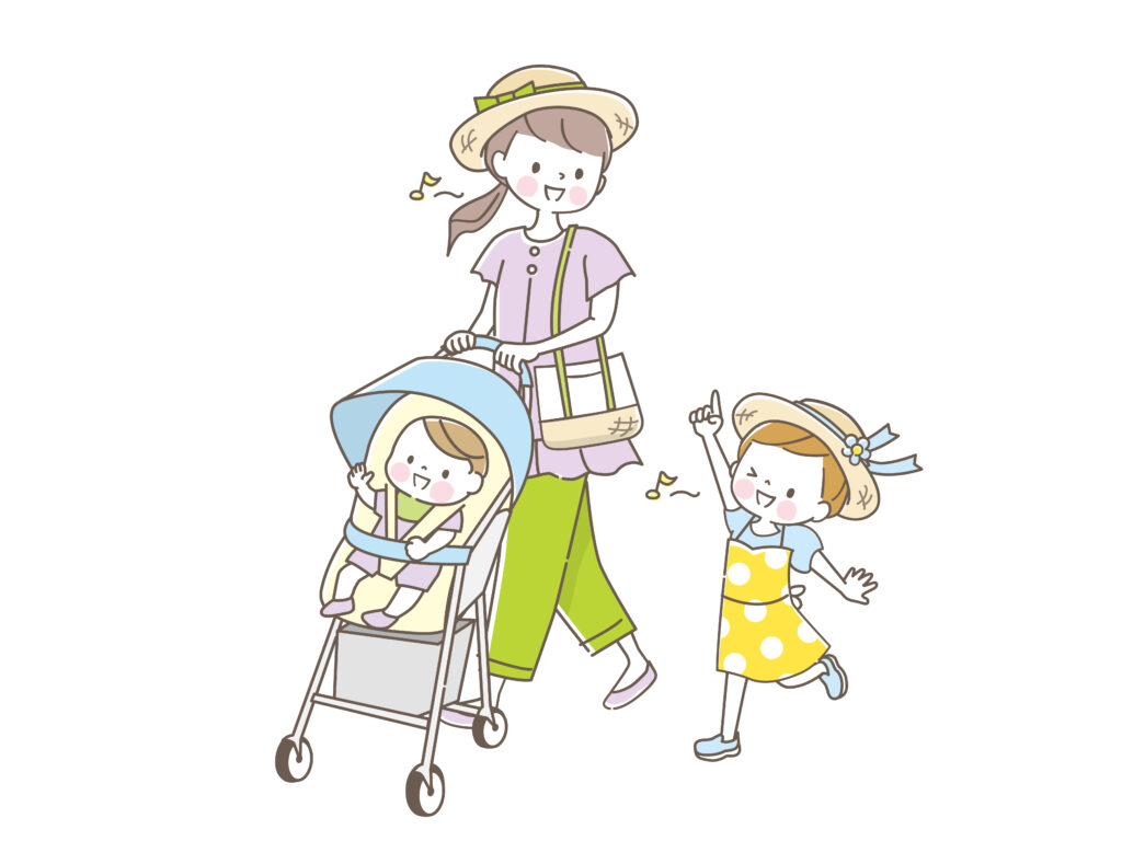 赤ちゃんと散歩
